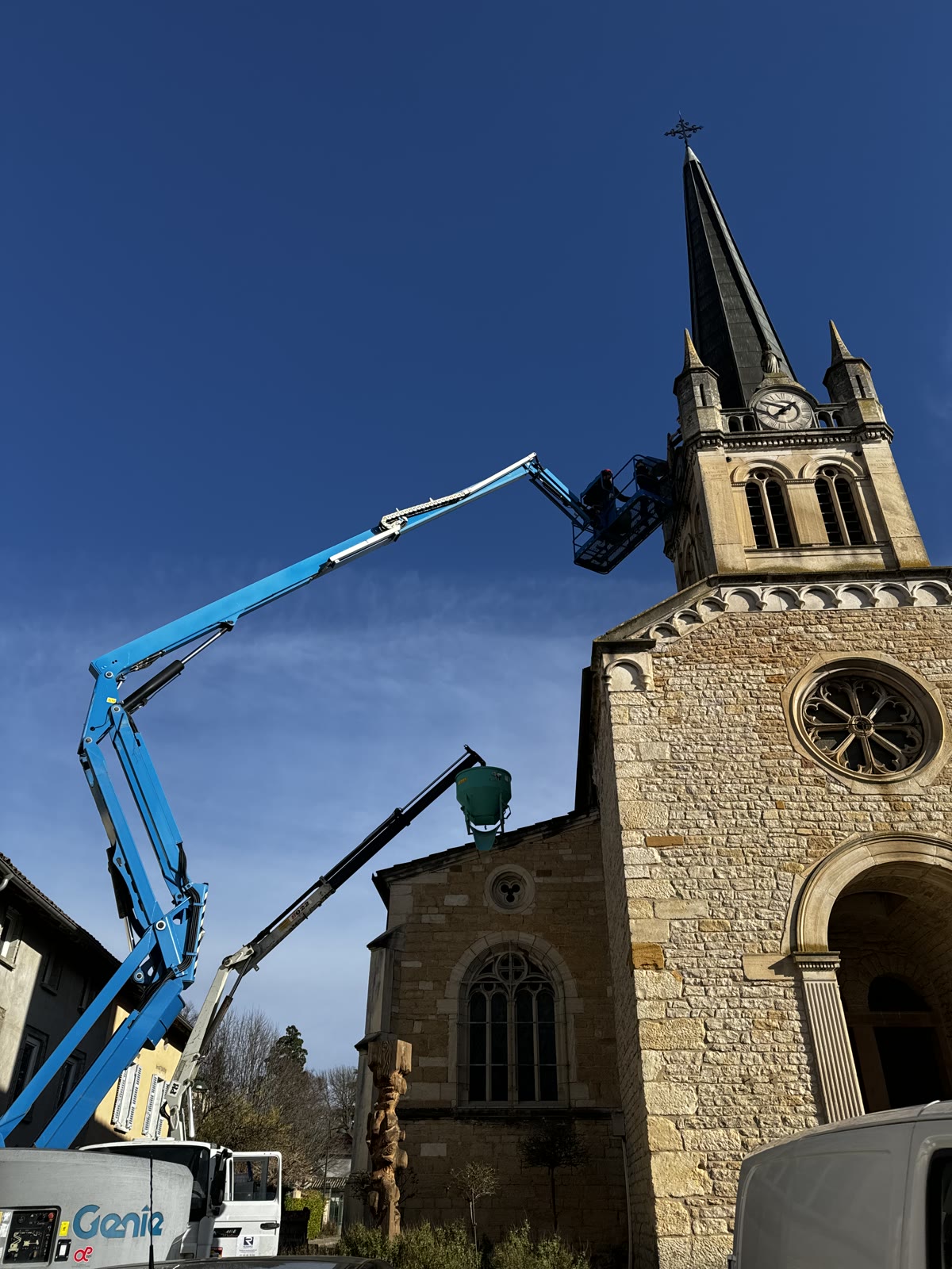 Restauration d'un clocher — bâti patrimonial